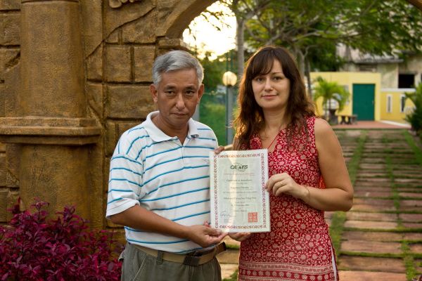 Наталья Цыганова со своим мастером